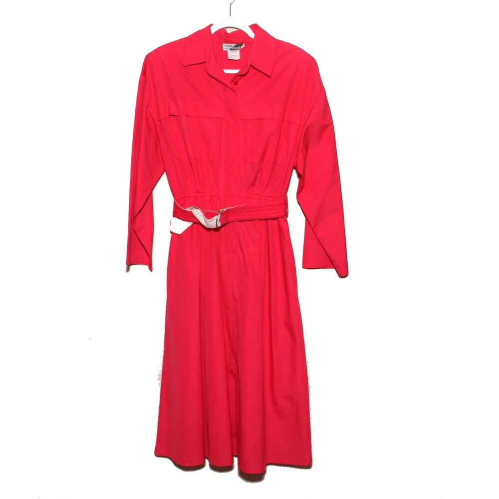 Vintage 80s Sunshine Starshine Flared Hem Dress Size 12